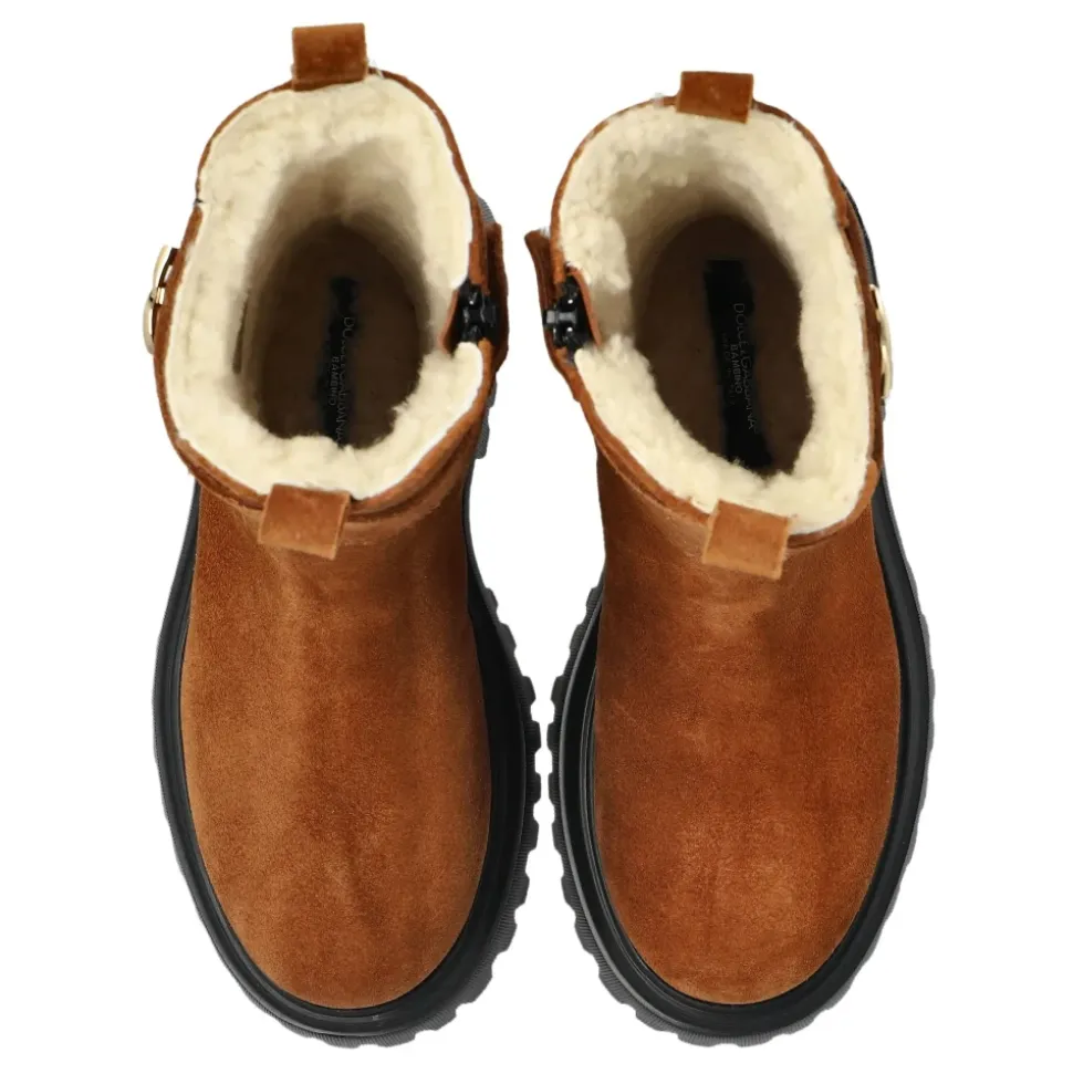 Wildleder Stiefelette Kamel