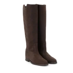 Wildleder Stiefelette mit Innenkeil