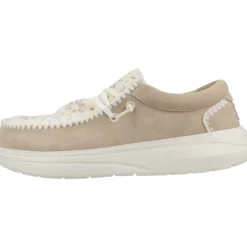 Wildleder-Häkel-Schnürschuhe