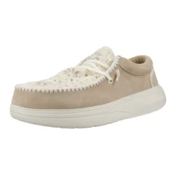Wildleder-Häkel-Schnürschuhe