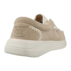 Wildleder-Häkel-Schnürschuhe