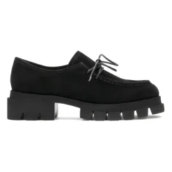 Wildleder-Schnürschuhe mit Profilsohle
