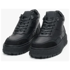Winter Lederstiefel mit warmem Futter