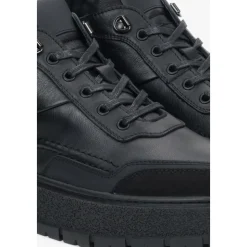 Winter Lederstiefel mit warmem Futter