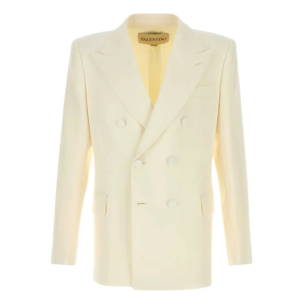 Wollblazer mit doppelter Knopfleiste
