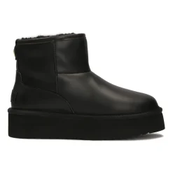 Wolle gefütterte Ledersneestiefel