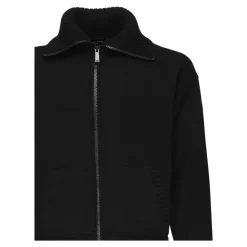 Wollpullover mit Frontreißverschluss