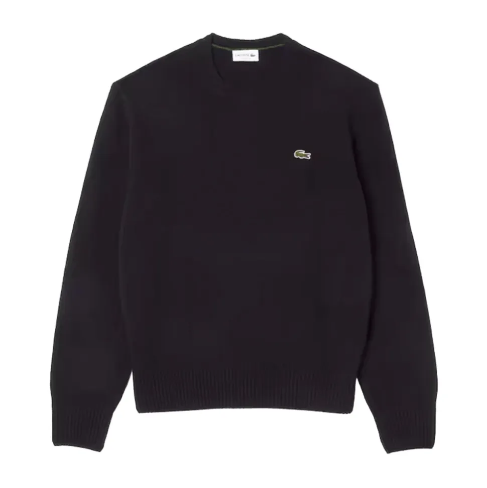 Wollpullover mit Rundhalsausschnitt