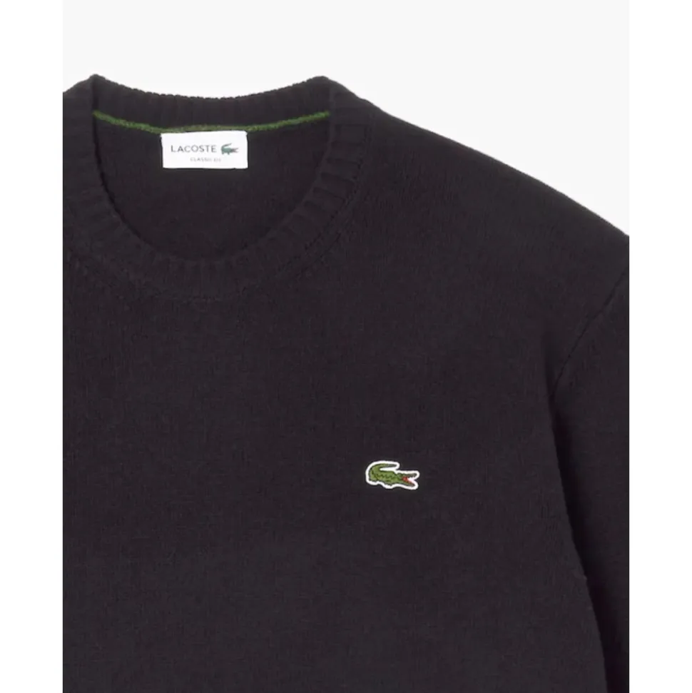 Wollpullover mit Rundhalsausschnitt