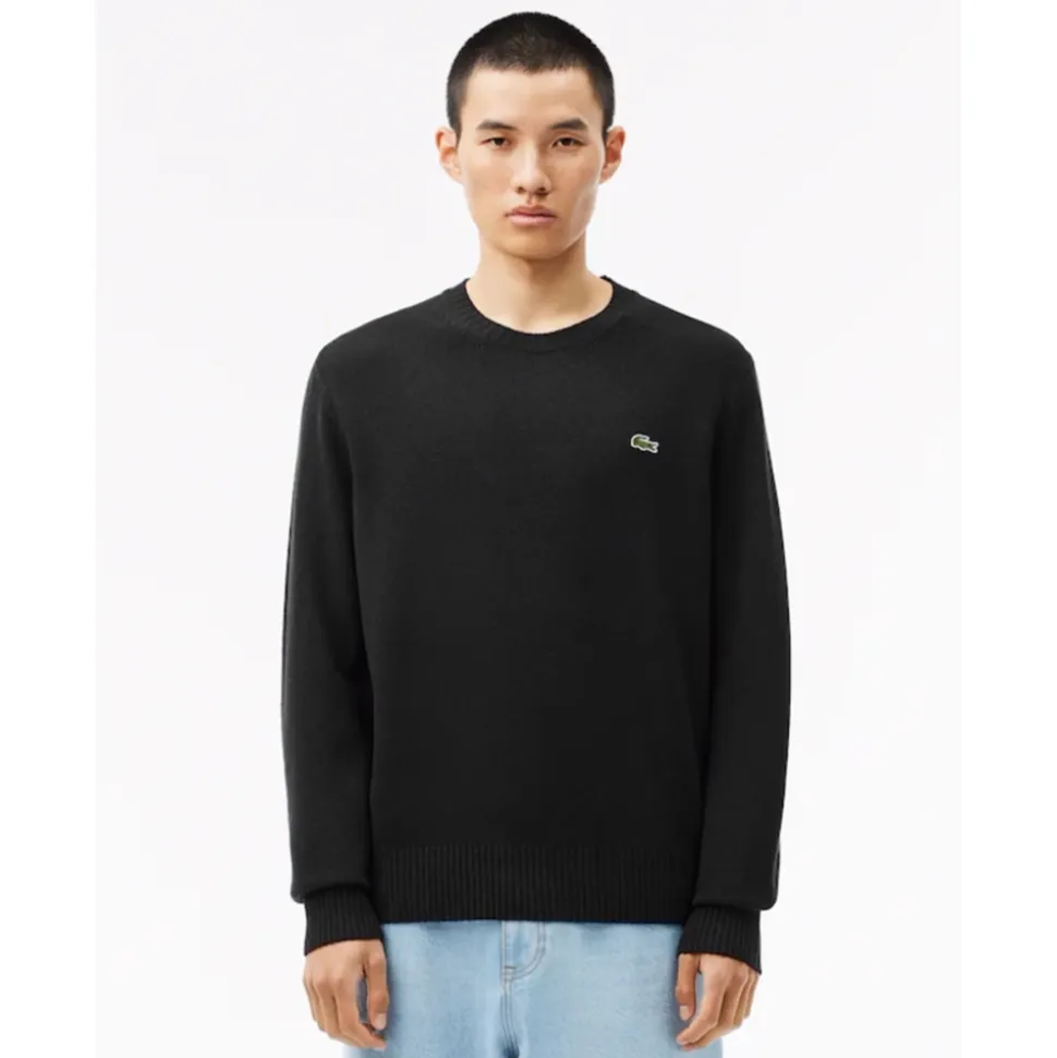Wollpullover mit Rundhalsausschnitt