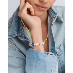 Women's Berry Pearl Bracelet with Assorted Beads