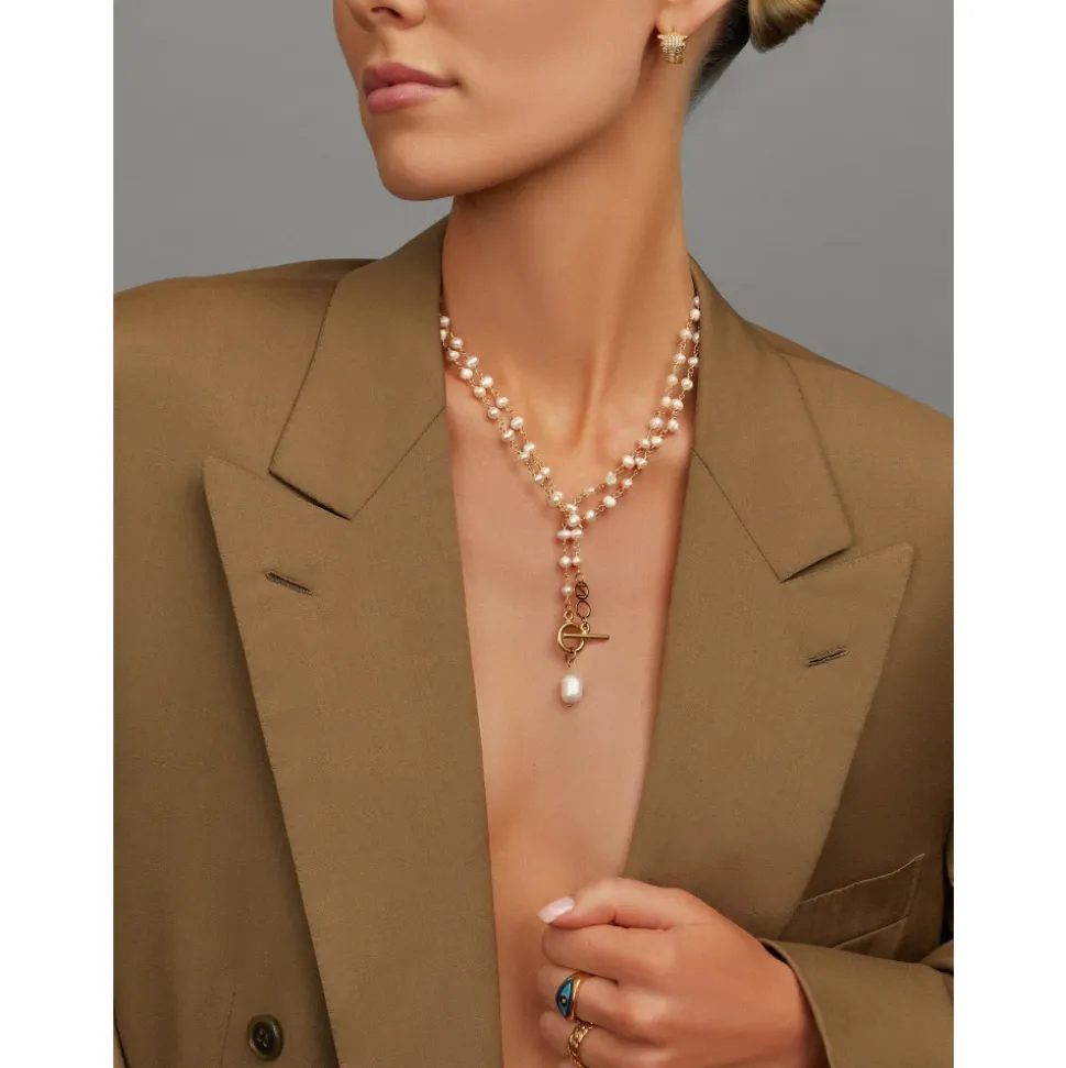 Women's Pearl Wrap Necklace