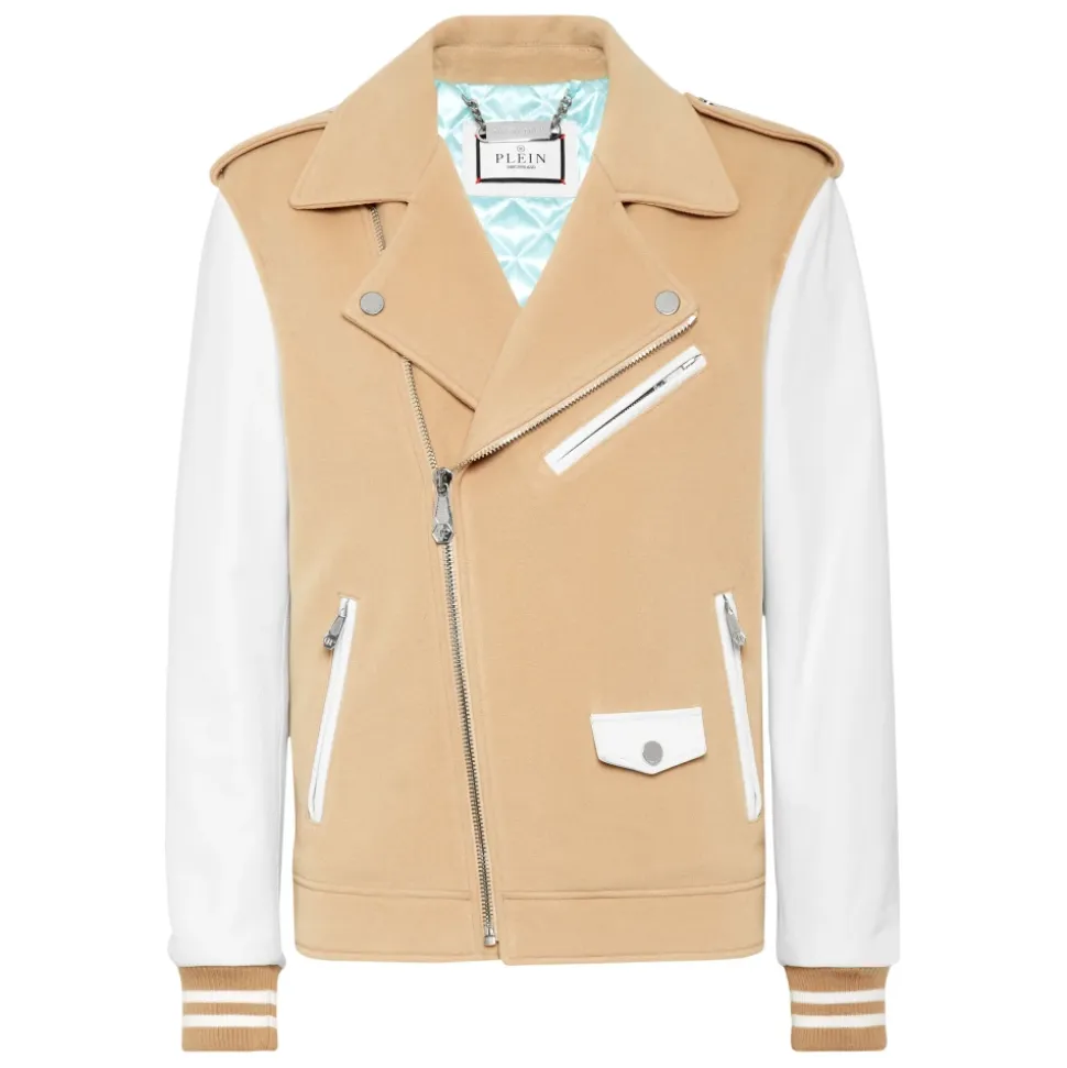 Wool and Leather Biker
