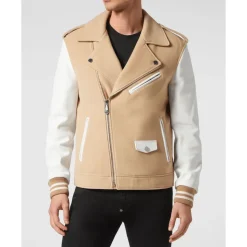 Wool and Leather Biker