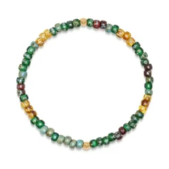 Wristband with Green Japanese Miyuki Beads