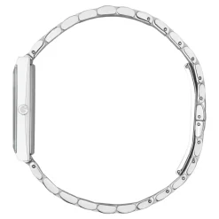 YA127504 - G-Frame Stahlgehäuse, schwarzes Zifferblatt mit 3 Diamanten, Stahlarmband
