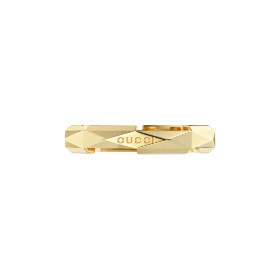 YBC662177001 - 18kt Gelbgold - Link to Love studded ring in 18kt Gelbgold