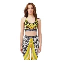 Zebra Print Racerback Sports Bra