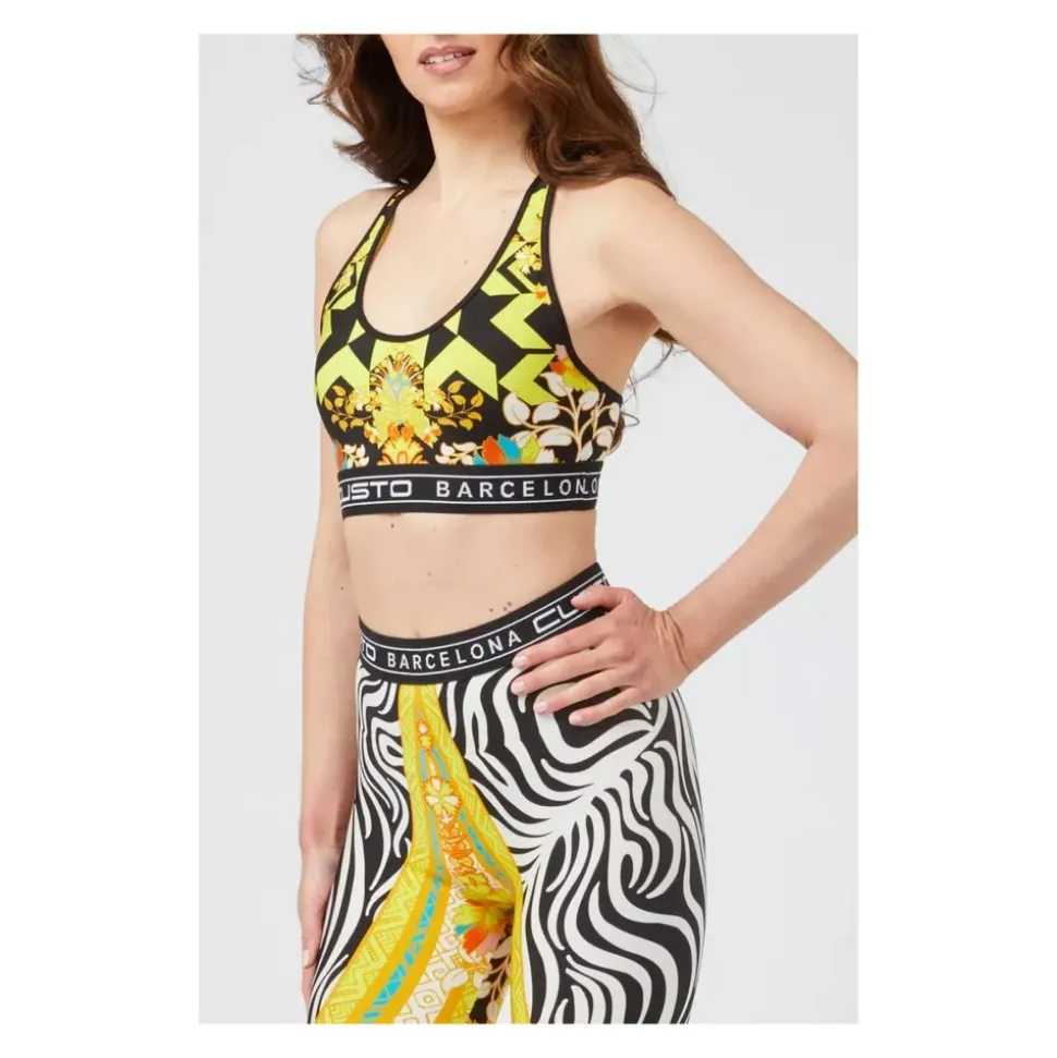 Zebra Print Racerback Sports Bra