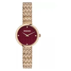 Zigzag Rose Gold Bracelet Watch