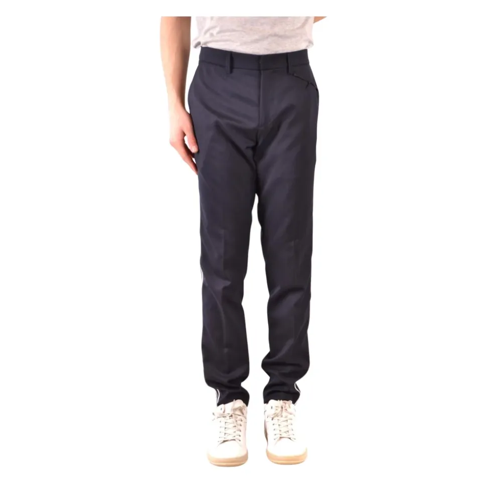 Zip and Button Wollmischungshose