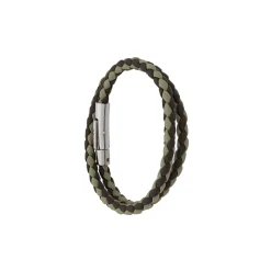 Zweifarbener Geflochtener Wickelarmband