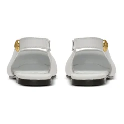 Zweifarbige Ballerinas aus Leder