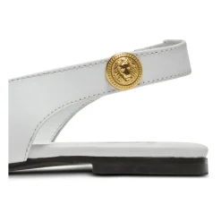 Zweifarbige Ballerinas aus Leder
