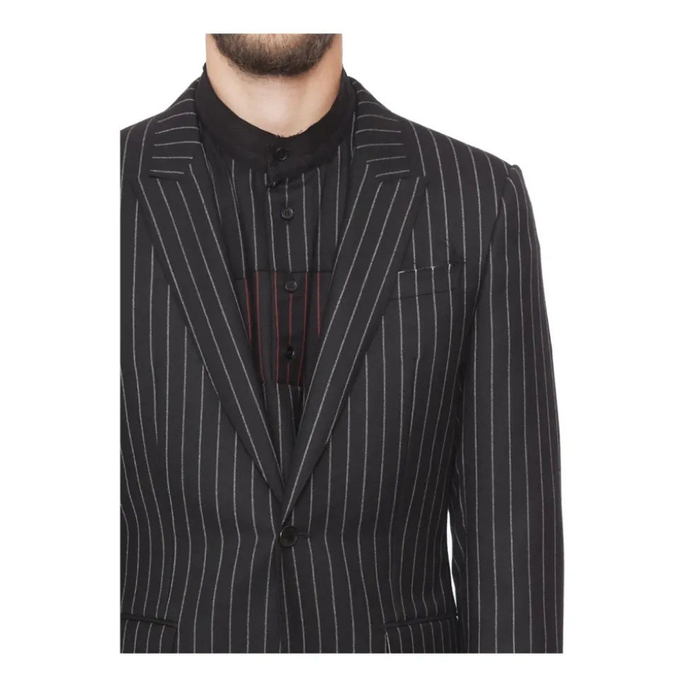 Zweireihiger Wollblazer