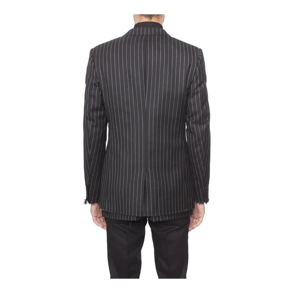 Zweireihiger Wollblazer